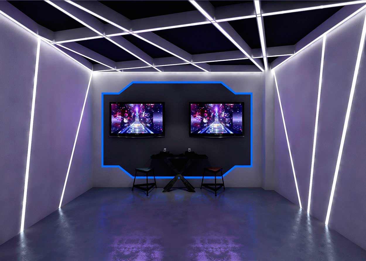 科技娛樂VR展廳設(shè)計-極客VR體驗館si空間設(shè)計